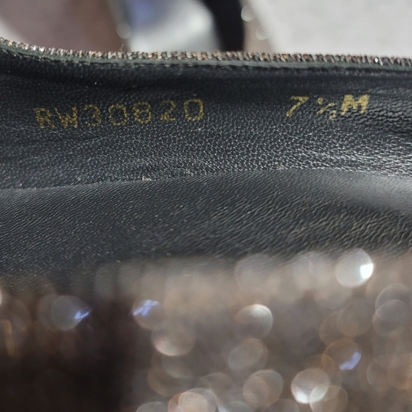 Stuart Weitzman Corkswoon Glitter Wedge Heels - Picture 9 of 11